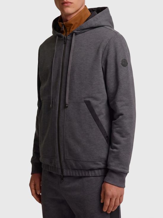 26FW 몽클레어 후드 티셔츠 L20918G0001689B2V 997 GREY - MONCLER