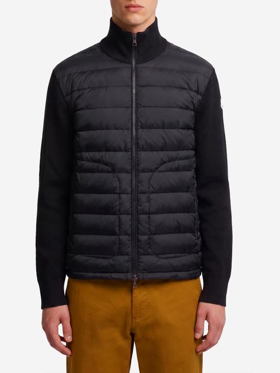 26FW 몽클레어 패딩 집업 울 가디건 패딩 집업 울 가디건 L20919B50700A9341 999 BLACK