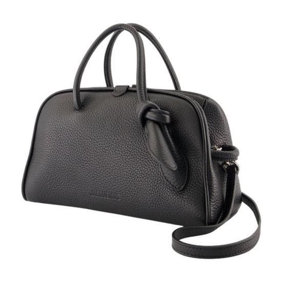 26FW 자크뮈스 TURISMO 투리스모 소프트 스몰 볼링 토트벡 BAW00416AC03A03 990 BLACK - JACQUEMUS