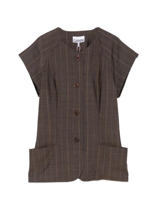 26FW 가니 셔츠 A1040419296 DARK BROWN