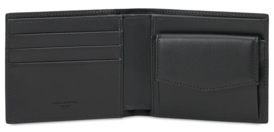 26FW 돌체앤가바나 로고 플레이트 레더 반지갑 BP3102A037080999 black - DOLCE & GABBANA