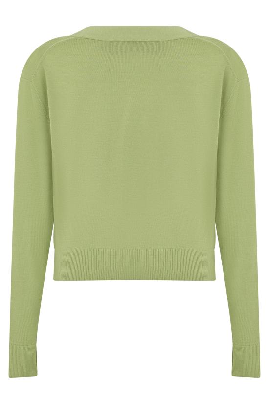 26FW 위켄드막스마라 가디건 WKDTORRE2625346031600004 green - WEEKEND MAX MARA