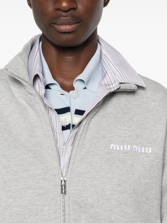 26FW 미우미우 블라우스 MJL04213UK S OOOF0031 Grigio - MIU MIU