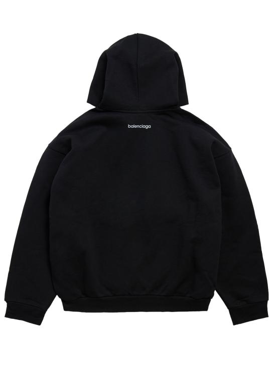 26FW 발렌시아가 바디스 미디엄 핏 후디 871956TUVQ51000 black - BALENCIAGA