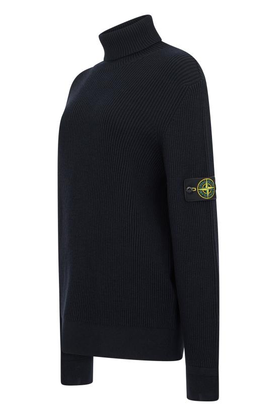 26FW 스톤 아일랜드 풀 립 RWS 울 터틀넥 점퍼 5100052S00C2V0020 black - STONE ISLAND