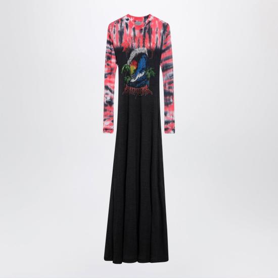 26FW 발렌시아가 미디 원피스 A00178TUVP8 1000 PRINTED
