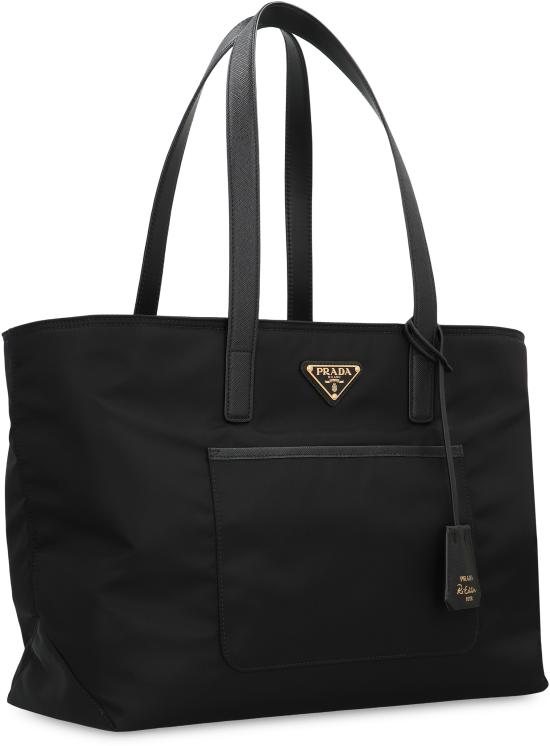26FW 프라다 리에디션 1978 리나일론 사피아노 레더 토트백 1BG555R064 F0002 NERO - PRADA