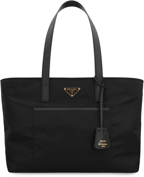 26FW 프라다 리에디션 1978 리나일론 사피아노 레더 토트백 1BG555R064 F0002 NERO - PRADA