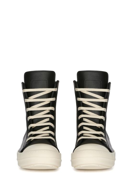 26FW 릭 오웬스 콘코디언 레더 하이탑 스니커즈 RP02F5890LCO 911 BLACK - RICK OWENS