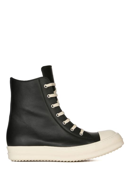 26FW 릭 오웬스 콘코디언 레더 하이탑 스니커즈 RP02F5890LCO 911 BLACK