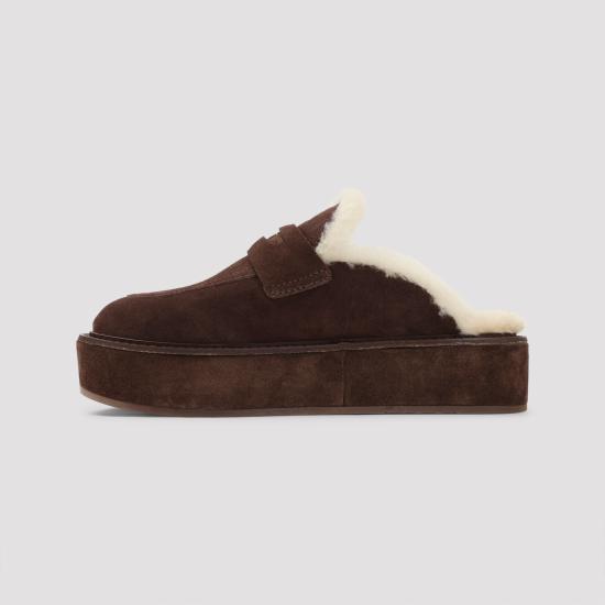 26FW 미우미우 뮬/슬리퍼 5R763EFZF40Z0G F0003 BROWN - MIU MIU
