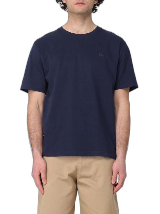 26FW 에트로 반팔 티셔츠 MRMA0002AV906 B0065 BLUE
