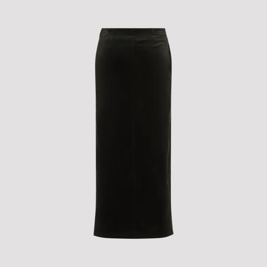 26FW 질샌더 롱 스커트 J02MA0389J45370 310 GREEN - JIL SANDER