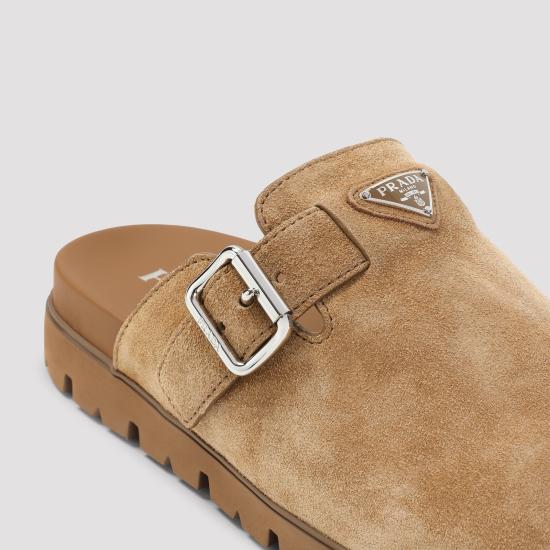 26FW 프라다 스웨이드 사보 뮬 슬리퍼 스웨이드 사보 뮬 슬리퍼 2S3003FG000054 F0401 NUDE NEUTRALS - PRADA