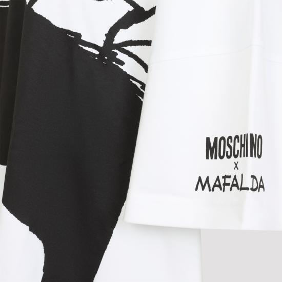 26FW 모스키노 미디 원피스 262DJ04465442 1001 WHITE - MOSCHINO