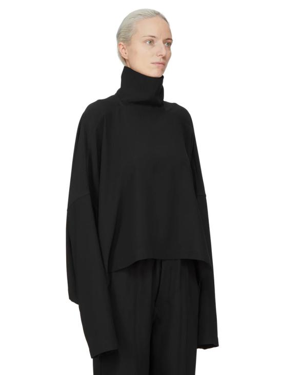 26FW 릭 오웬스 터틀넥 RP02F5216HY 09 BLACK - RICK OWENS