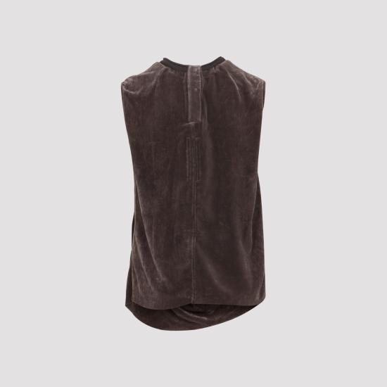 26FW 릭 오웬스 민소매 티셔츠 RP02F5137V 78 BROWN - RICK OWENS
