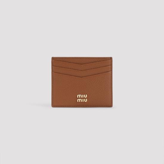 26FW 미우미우 나파 카드 지갑 나파 카드 지갑 5MC002ADT7 F0046 BROWN - MIU MIU