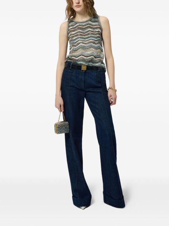 26FW 미소니 민소매 티셔츠 DS26WK0HBK01KS SMSPO MULTICOLOUR - MISSONI