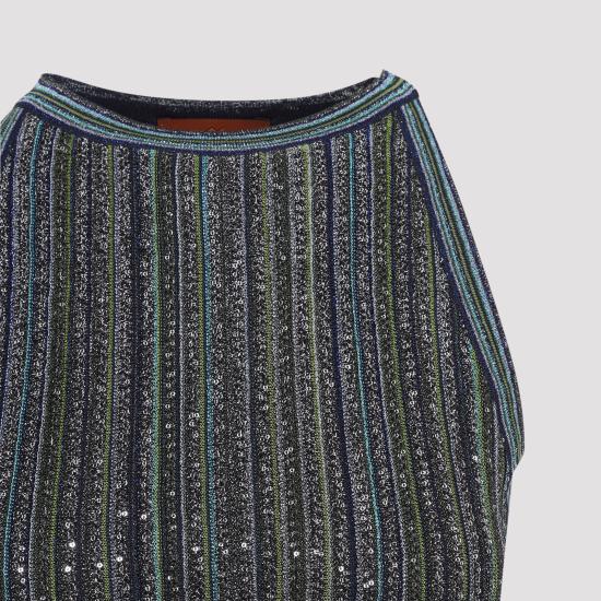 26FW 미소니 롱 원피스 DS26WG00BK01J8 S616T GREEN - MISSONI