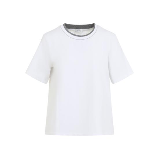 26FW 페세리코 반팔 티셔츠 A06864J000079 001 WHITE