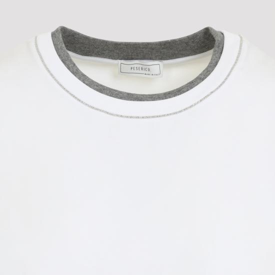 26FW 페세리코 반팔 티셔츠 A06864J000079 001 WHITE - PESERICO