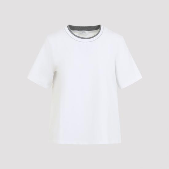 26FW 페세리코 반팔 티셔츠 A06864J000079 001 WHITE - PESERICO