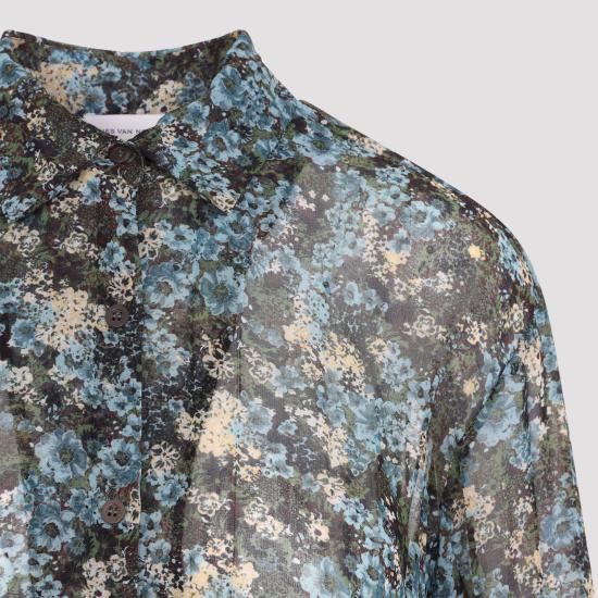 26FW 드리스 반 노튼 블라우스 2620107314090 505 BLUE - DRIES VAN NOTEN