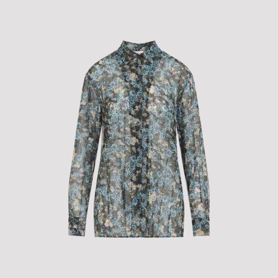26FW 드리스 반 노튼 블라우스 2620107314090 505 BLUE - DRIES VAN NOTEN