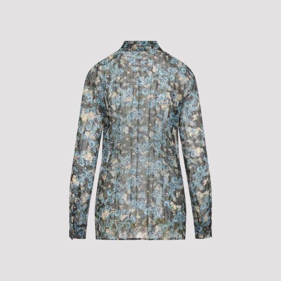 26FW 드리스 반 노튼 블라우스 2620107314090 505 BLUE - DRIES VAN NOTEN