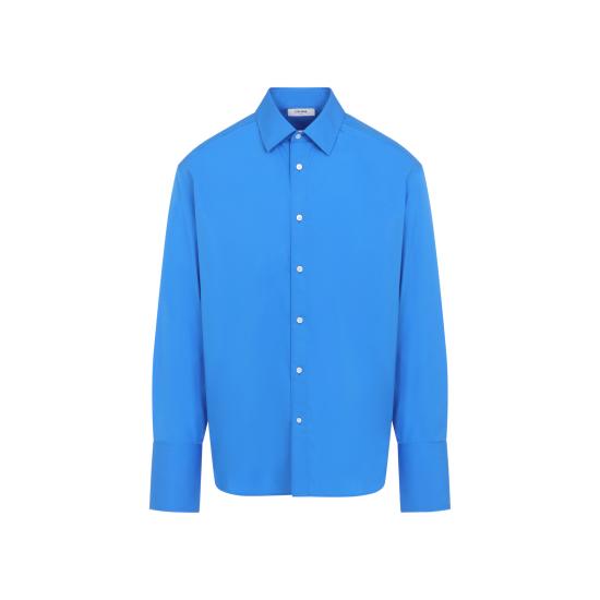 26FW 셀린느 코튼 포플린 제드 셔츠 RC0C60T01 06LO BLUE