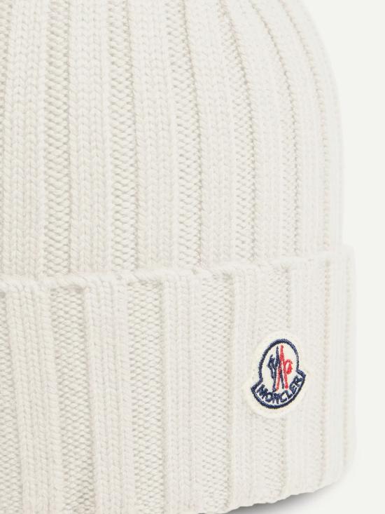 26FW 몽클레어 로고 울 비니 로고 울 비니 L20933B00036A9327030 BIANCO - MONCLER