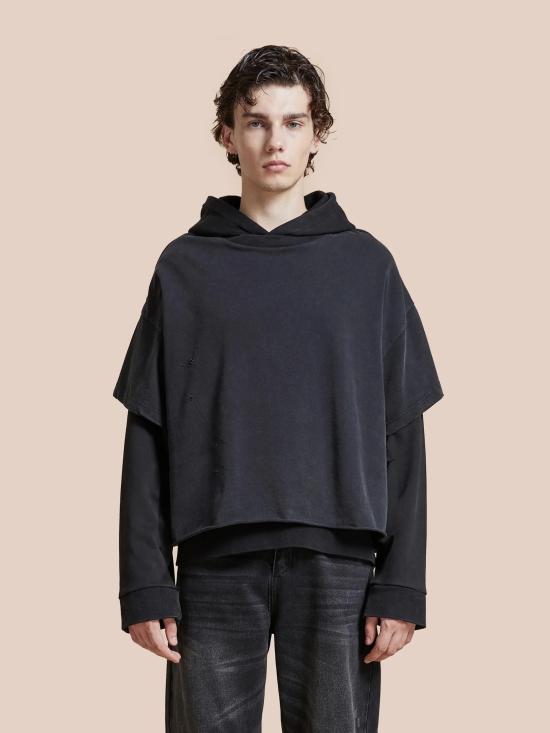 26FW 파운드 후드 티셔츠 FOPF26HO020120027 NERO - FOUND