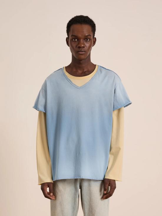 26FW 파운드 긴팔 티셔츠 FOPF26TT160126583 AZZURRO - FOUND