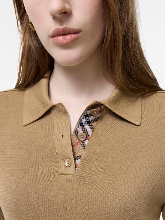 26FW 버버리 폴로 티셔츠 8130426A3743 BEIGE - BURBERRY
