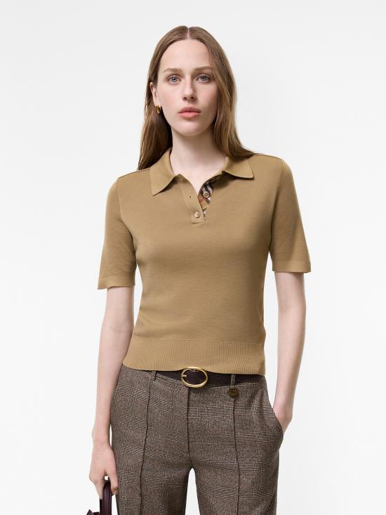 26FW 버버리 폴로 티셔츠 8130426A3743 BEIGE - BURBERRY