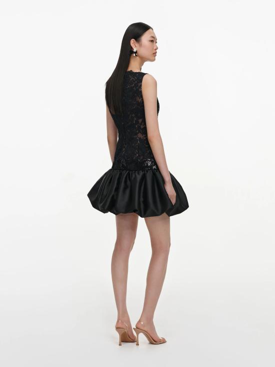26FW 셀프 포트레이트 미디 원피스 AW26013SBBLACK NERO - SELF PORTRAIT