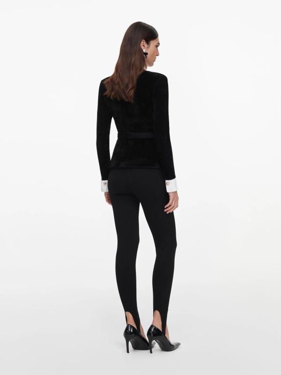 26FW 셀프 포트레이트 블라우스 AW26099TABBLACK NERO - SELF PORTRAIT