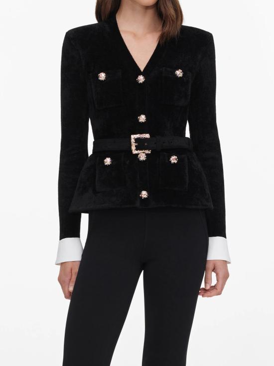26FW 셀프 포트레이트 블라우스 AW26099TABBLACK NERO - SELF PORTRAIT