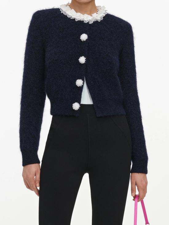 26FW 셀프 포트레이트 가디건 AW26176TNNAVY BLU - SELF PORTRAIT