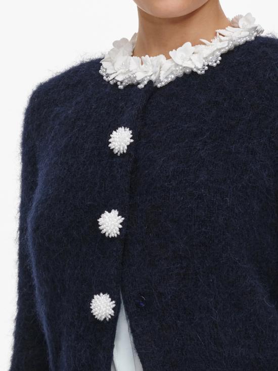 26FW 셀프 포트레이트 가디건 AW26176TNNAVY BLU - SELF PORTRAIT