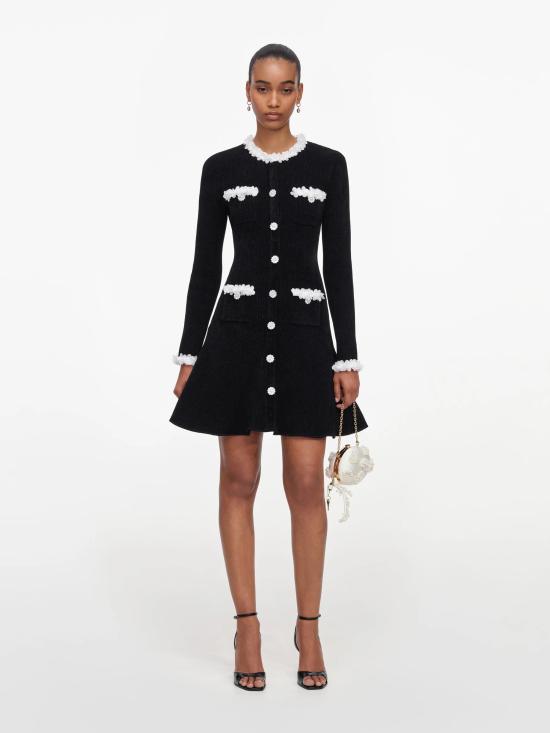 26FW 셀프 포트레이트 숏 원피스 AW26099SBBLACK NERO
