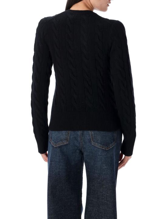 26FW 폴로 랄프로렌 로고 자수 크루넥 가디건 211972104005 NERO - POLO RALPH LAUREN