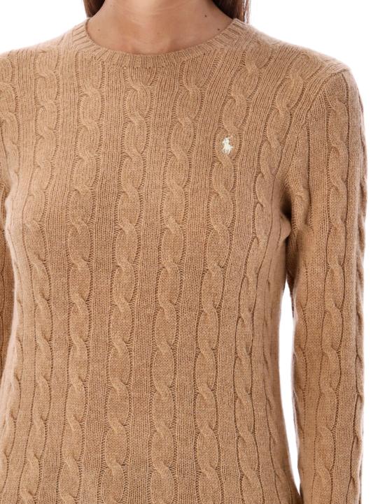 26FW 폴로 랄프로렌 폴로 자수 케이블 니트 스웨터 211971865002 BEIGE - POLO RALPH LAUREN