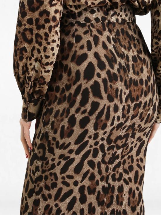 26FW 돌체앤가바나 롱 스커트 F4B6UTFSRKYHY13M MARRONE - DOLCE & GABBANA