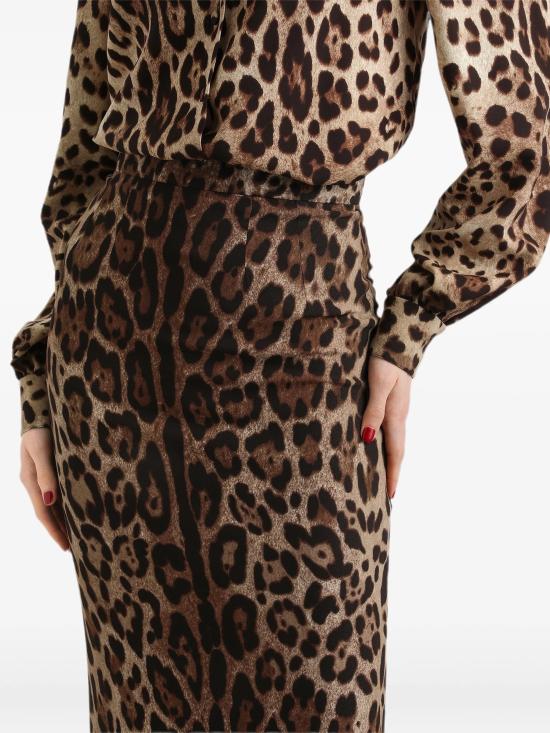 26FW 돌체앤가바나 롱 스커트 F4B6UTFSRKYHY13M MARRONE - DOLCE & GABBANA