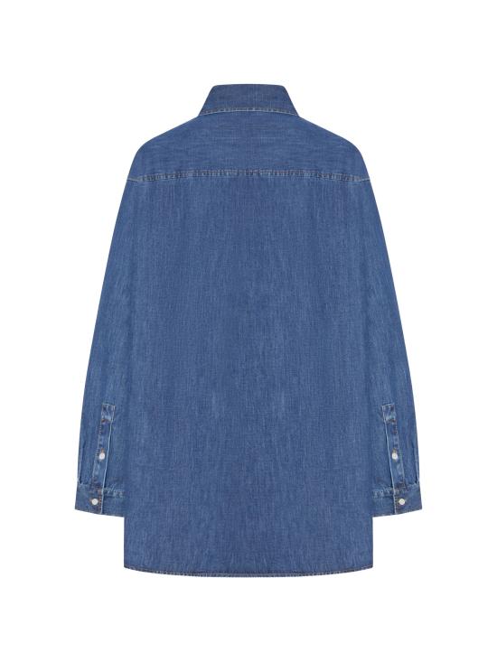 26SS 발렌티노 가라바니 데님 셔츠 BDB03K9YA 558 MEDIUM BLUE DENIM - VALENTINO GARAVANI