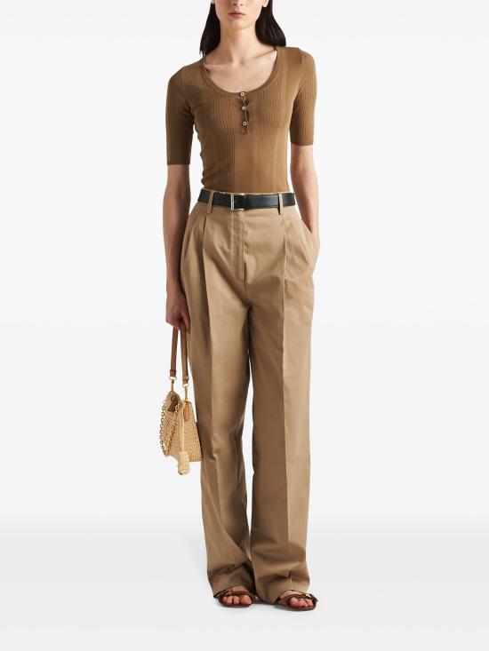  프라다 스트레이트 팬츠 P272HSOOO14WQ F0241 KAKI - PRADA