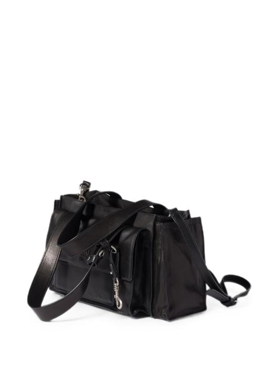 26FW 미우미우 유틸리테 스웨이드 탑 핸들 백 5BG335VPOO2G7Q F0002 NERO - MIU MIU