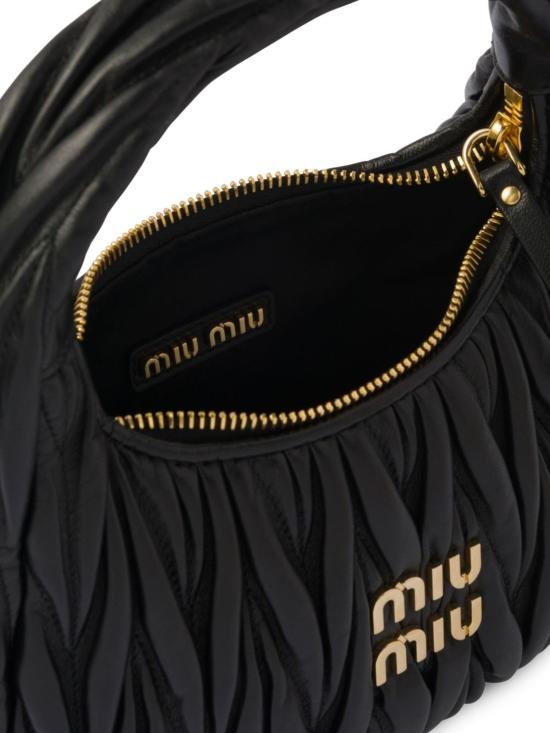 26FW 미우미우 마틀라쎄 완더 레더 토트백 5BC125VOOYAN88 F0002 NERO - MIU MIU